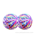 Colorful bite resistant material cat toy ball